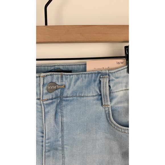 NYDJ High Rise Hollywood Brightside Girlfriend Denim Jeans Womens Plus Size 16W - Picture 5 of 10